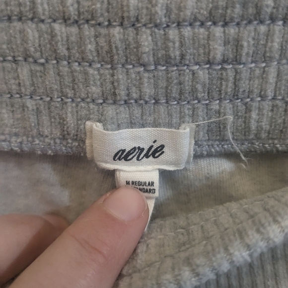 Aerie Groove On Velour High Waisted Pants - Picture 3 of 4